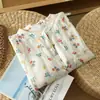 Camisa de verano para mujer, de cuello redondo, de un solo pecho, floral, de manga corta, top adelgazante y versátil