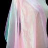 Fábrica en stock cifrado hilo indio hilo de organza láser tela hilo de brillo colorido ropa manualidades tela decorativa