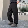 Nuevos jeans para hombre de otoño, estilo americano moderno, negros, corte holgado, versátiles, estilo japonés, plisados, diseño de nicho, pierna recta