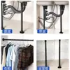 Varilla de Soporte Telescópica Ajustable de Acero Inoxidable Pata de Soporte de Carga Marco de Soporte Columna de Soporte Fija para Escritorio Estante Gabinete