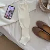 Calcetines de estilo ballet serie miu otoño e invierno sin pies para pantorrilla, delgados, calcetines de medio dedo JK, calcetines de tacto de alta gama con botas, calcetines largos holgados