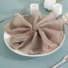 20*20 cáñamo sintético Servilleta Western servilleta paño para la boca flor plegable paño para limpiar tazas mantel de hotel Cuadrado Nórdico Americano