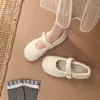 Zapatos de Lana Nuevos para Otoño/Invierno 2026, Redondos, de una Sola Correa, Suela Suave, Tacón Bajo, Mocasines Ballet Cómodos, Zapatos de Salón Únicos de Moda