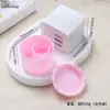 Taza de Lavado con Lentejuelas para Uñas, Nuevos Productos Transfronterizos, con Tapa, Soporte para Bolígrafos, Taza de Plástico en Capas, Herramienta de Limpieza para Pinceles, Caja de Herramientas
