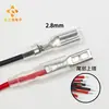 Resorte de contacto 2.8mm, 4.8mm, 6.3mm + funda con terminal hembra de cable terminal de crimpado en frío arnés de cableado