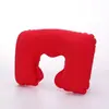 Almohada en Forma de U de PVC Flocado Transfronteriza, Almohada Cervical, Almohada Inflable, Almohada para Respaldo, Almohada de Aviación, Almohada para Exteriores, Almohada de Viaje, Almohada en Forma de U