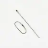 Cadenas de cuentas en stock para venta al por mayor, cadenas de cuentas de onda plateadas, cadenas de etiquetas, accesorios de colgantes, cadenas colgantes, cadenas para llaveros, cadenas para manualidades