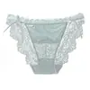Nuevas bragas de encaje de pura lujuria estilo otoño con encaje de pestañas, decoración de lazo de cinta de doble cara, bragas sexys de tiro bajo