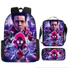 Liberación Rápida Transfronteriza Spider-Man Spider-Man Mochila Escolar Estudiante Niños Bolsa Escolar Periférica Bolso Escolar de Hombro Juego de Tres Piezas