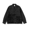 24 Otoño e Invierno talla grande Bata Estilo Japonés Abrigo de Mezclilla Vintage Chaqueta Estilo Chino Nuevo con Hebilla Estilo Chino