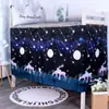 Cortina para Cama de Dormitorio de Estudiantes Universitarios Bloques Superiores e Inferiores Tela de Sombreado Dormitorio Masculino y Femenino Dormitorio de Estudiantes de Secundaria Cortina para Cama de Dormitorio Habitación de Alquiler Sencilla