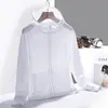 Ropa de Protección Solar con Logo Personalizado para Hombres y Mujeres, Chaqueta Protectora Solar para Exteriores, Ropa Delgada de Seda Helada con Protección UV y Estampado de Logo