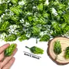 Pinha Artificial Planta Verde Arranjo de Flores Artificiais Verdes com Grama de Folha Única Caixa de Doces de Casamento Caixa de Presente Decoração Grama de Alta Simulação