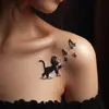 Tatuaje Impermeable de Mariposa con Jugo de Hierbas Que No Se Borra, Semipermanente, Larga Duración, Tatuaje Realista con Alto Valor Estético y Efecto Reflectante