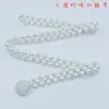 Corrente de Cintura de Pérola Feita à Mão Estilo Coreano Decoração de Pérola com Strass Cinto Elástico Decoração de Vestido Cinto Elástico com Contas Mulheres