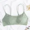 Ropa interior inalámbrica para niña, de algodón puro, con espalda envuelta y base de pecho, top de tubo con tirantes sexy y almohadilla para el pecho, novedad de 2020