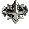 Anillo Ancho Estrella Personalizado Plata Tailandesa para Hombre Marca Trendy de Alta Gama Diseño Nicho Retro Guapo Anillo para Hombre