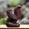 Estilo retro africano lobular sándalo rojo mango zodiacal pieza de madera texto de madera pieza de juego escénico artesanías de venta caliente