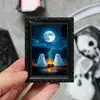 3Dct027 Transfronteiriço Amazon Halloween Fantasma 3D Ímã de Geladeira Porta-Retrato Lembrete de Feriado Adesivo Magnético