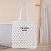 Nuevo Bolso Tejido de Paja con Hombro Hueco Tejido a Mano, Bolso Tejido Bordado con Letras, Bolso de Playa para Vacaciones, Bolso para Mujer que Combina con Todo