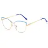 Armazones de Gafas de Dos Tonos Estilo Ojo de Gato de Moda Transfronterizos 2025 con Patas de Metal con Resorte y Lentes Fotocromáticas para Miopía