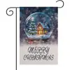 Nueva Bandera de Jardín Navideña con Tema Clásico Imitación Lino de Amazon Muñeco de Nieve Jardín Suministros Decorativos para Jardín Bandera