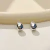 Pendientes minimalistas de alta gama, modernos y a la moda, pendientes versátiles de estilo vintage nicho, adecuados para el uso diario, pendientes de botón brillantes y aros