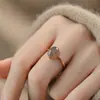 Yuhongyan Jade Hetian Morado Qinghui Cara de Huevo Anillo Ajustable Luz de Anillo Lujo Gama Alta Retro Venta Directa de Fábrica