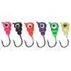Anzol Chumbo Jig Cabeça Rosqueado 6 Cores Transfronteiriço 1,5g Micro Colorido Anzol Pesca Gelo Isca Peixe Macio Anzol Pesca