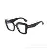 Letra T Nuevo Marco Cuadrado Grande Europeo y Americano Color Carey Leopardo Gafas de Sol Retro Moda Femenina Fotografías Callejeras Gafas de Sol Retro