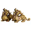 Yang Tong Ji Fabricante Atacado Ornamentos de Pixiu de Cobre para Decoração de Casa e Escritório Pixiu de Cobre Unicórnio da Fortuna