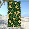 Toalla de Secado Rápido para Vacaciones Transfronterizas junto al Mar, Toalla de Playa de Estilo Sencillo, Trébol de la Suerte Verde Portátil Toalla de Baño Fuerte Absorbente de Agua