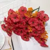 Flores Simuladas de Otoño de Amazon 7 Horquillas 35 Mallas Eucalipto de Otoño Violeta Flores Artificiales Flores de Eucalipto Venta Directa de Fábrica