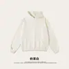 2025 Más Vendido Otoño Estilo Americano Básico Peso Pesado Felpa con Capucha Sudadera para Hombre Color Sólido Sudadera para Pareja Venta al por Mayor
