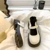 Sapatos de Couro Plataforma Pretos Femininos Verão 2025 Novos Estilo JK Retro Britânico Sapatos Mary Jane para Vestido