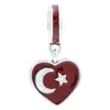 Panjia hilo comercio exterior nuevo colgante de bandera personalidad caliente moda pulsera de esmalte DIY femenina con cuentas