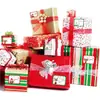 Adesivos de selagem de presentes com tema de Natal de desenho animado Papai Noel, renas, pinguim Decoração de etiqueta de nome de presente