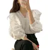 Camisa xadrez de manga comprida, comprimento médio, estilo BF solto, chique coreana, outono e inverno