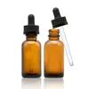 Botellas Personalizadas de Vidrio Marrón de Múltiples Capacidades para Aceites Esenciales, Botellas Boston Color Té Opaco para Sérums, Botellas Dispensadoras para Productos de Cuidado de la Piel