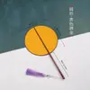 Abanico de Caligrafía con Espacio en Blanco para Escribir, Abanico Pintado a Mano por Ambos Lados, Estilo Hanfu, Estilo Antiguo, Abanico con Borla, Arte de Bambú
