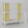 Cama de hierro de doble capa, cama superior e inferior, apartamento, dormitorio de estudiantes, cama superior e inferior, dormitorio del personal, escalera de una pieza, cama de hierro