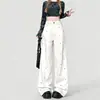 Ajustado Personalizado Caída Suave Forma de Pera Cintura Moldeada Fácil de Combinar con Jeans Blanco Textura de Alta Calidad Adelgazante Cubre Caderas Ropa de Abrigo Pantalones de Pierna Ancha