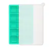 Bandeja de Hielo de Silicona de 6 Compartimentos Cuadrados con Tapa Multicolores Fabricador de Hielo de Fácil Liberación Caja de Hielo de Grado Alimenticio Molde para Cubitos de Hielo Bandeja de Hielo