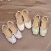 2026 Novo Bordado com Botões de Pérola Estilo Chinês Traje Tang Qipao Sapatos de Salto Baixo Chunky Salto Médio 28-43 Desejo Sapatos de Comércio Exterior