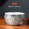 Utensílios tailandeses para beber e comer lata tigela Tailândia Uthongkan estilo do Sudeste Asiático Dai prata Phop Luda tigela smoothie sobremesa