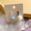Pendientes de Bola de Felpa Dulce y Linda con Aguja de Plata 925 Joyería de Oreja Suave para Chicas Pendientes Estilo Japonés y Coreano TikTok Clip para Oreja