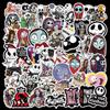 50 piezas tema de terror Navidad noche de miedo pegatinas de grafiti personalizadas maleta con ruedas portátil teléfono móvil pegatinas decorativas