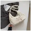 Bolso Plisado a Cuadros de Moda para Mujer, Nuevo Bolso de Hombro Trendy para Viajar 2026, Versátil Bolso Tote Cruzado
