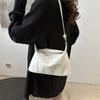 Bolso pequeño sencillo de estilo coreano para mujer, bandolera informal de moda, bolso de hombro portátil, tipo cubo, 2024