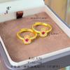 Jinyan Gold Shop Mesmo Estilo Ouro Areia Acessórios DIY Diamante Cabana Passepartout Pingente Colar Corrente Clavicular Elegante Brilhante